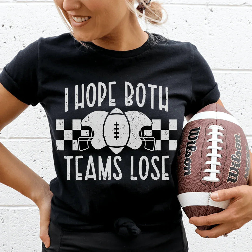 I Hope Both Teams Lose Tee Peachy Sunday