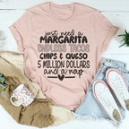 I Just Need A Margarita Endless Tacos Chips Tee Peachy Sunday