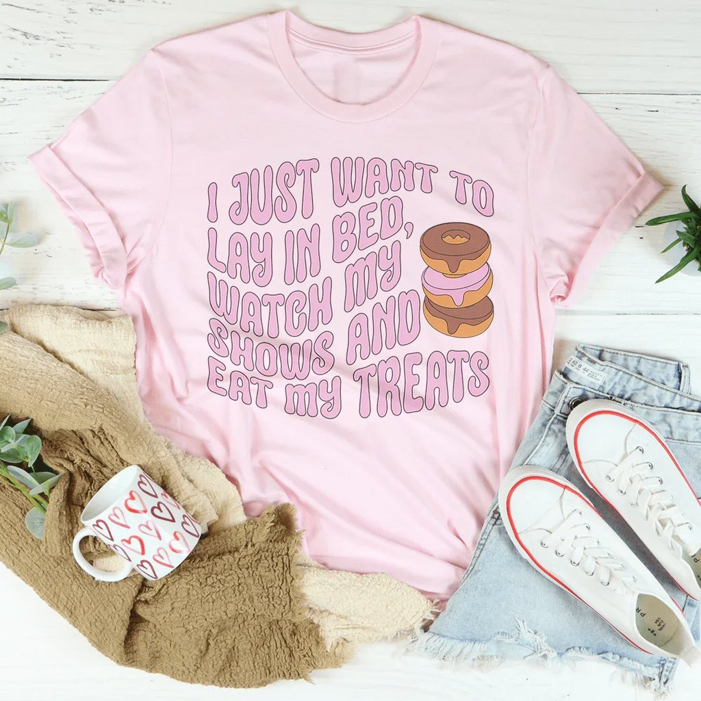 I Just Want To Lay In Bed Tee Peachy Sunday