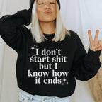 I Know How It Ends Sweatshirt Sweatshirt Peachy Sunday