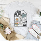 I Like My Books Spicy Tee Peachy Sunday