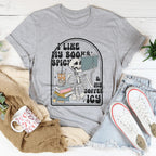 I Like My Books Spicy Tee Peachy Sunday