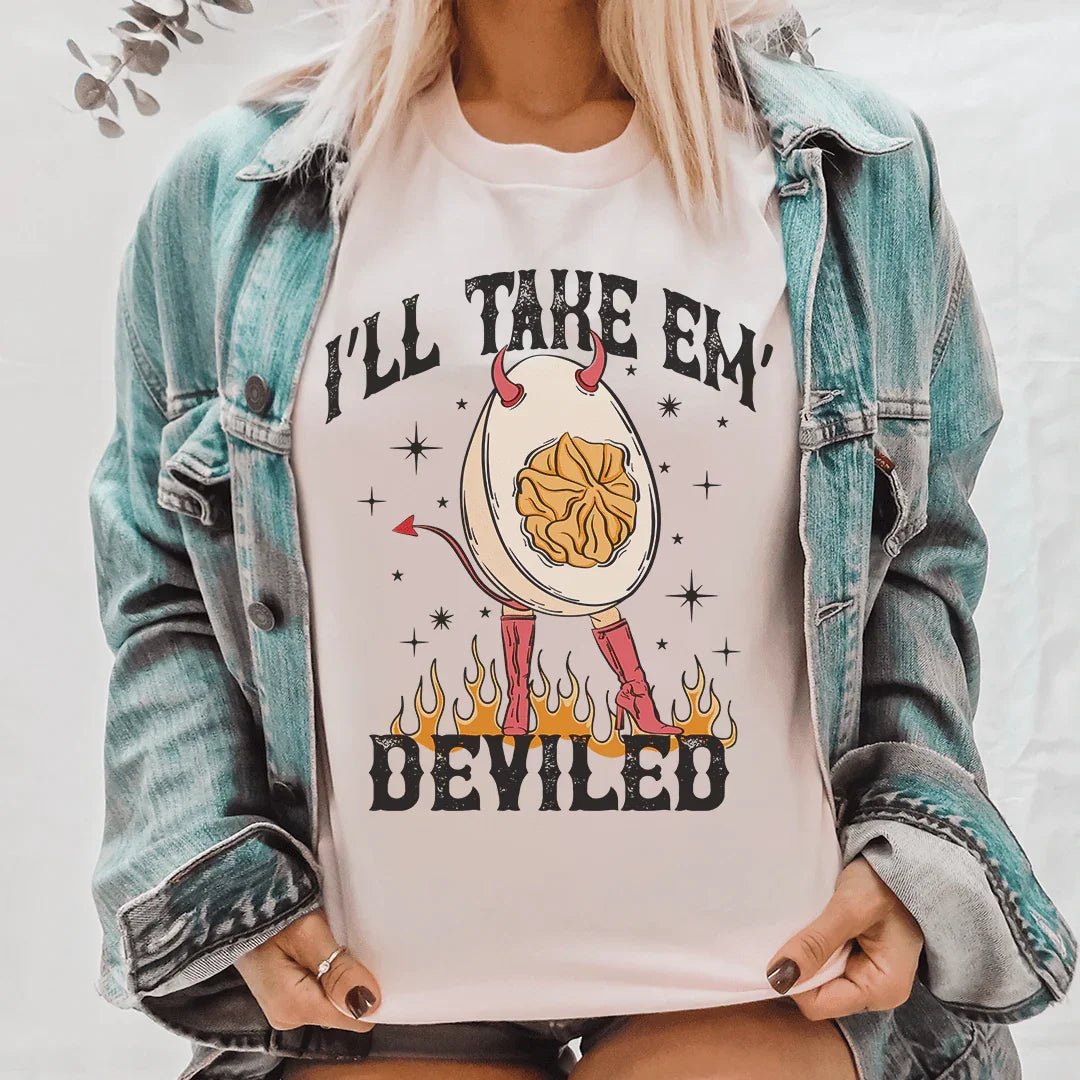 I'll Take Em Deviled Tee Peachy Sunday
