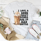 I Love A Good Thrift Store And $8 Iced Coffee Tee Peachy Sunday