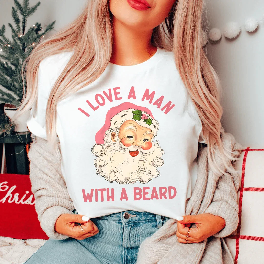 I Love A Man With A Beard Tee Peachy Sunday