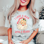 I Love A Man With A Beard Tee Peachy Sunday