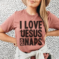 I Love Jesus & Naps Tee Peachy Sunday