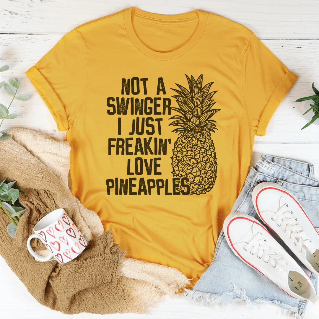 I Love Pineapples Tee Peachy Sunday