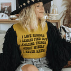 I Love Rumors Tee Peachy Sunday