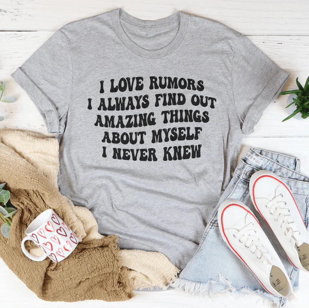 I Love Rumors Tee Peachy Sunday