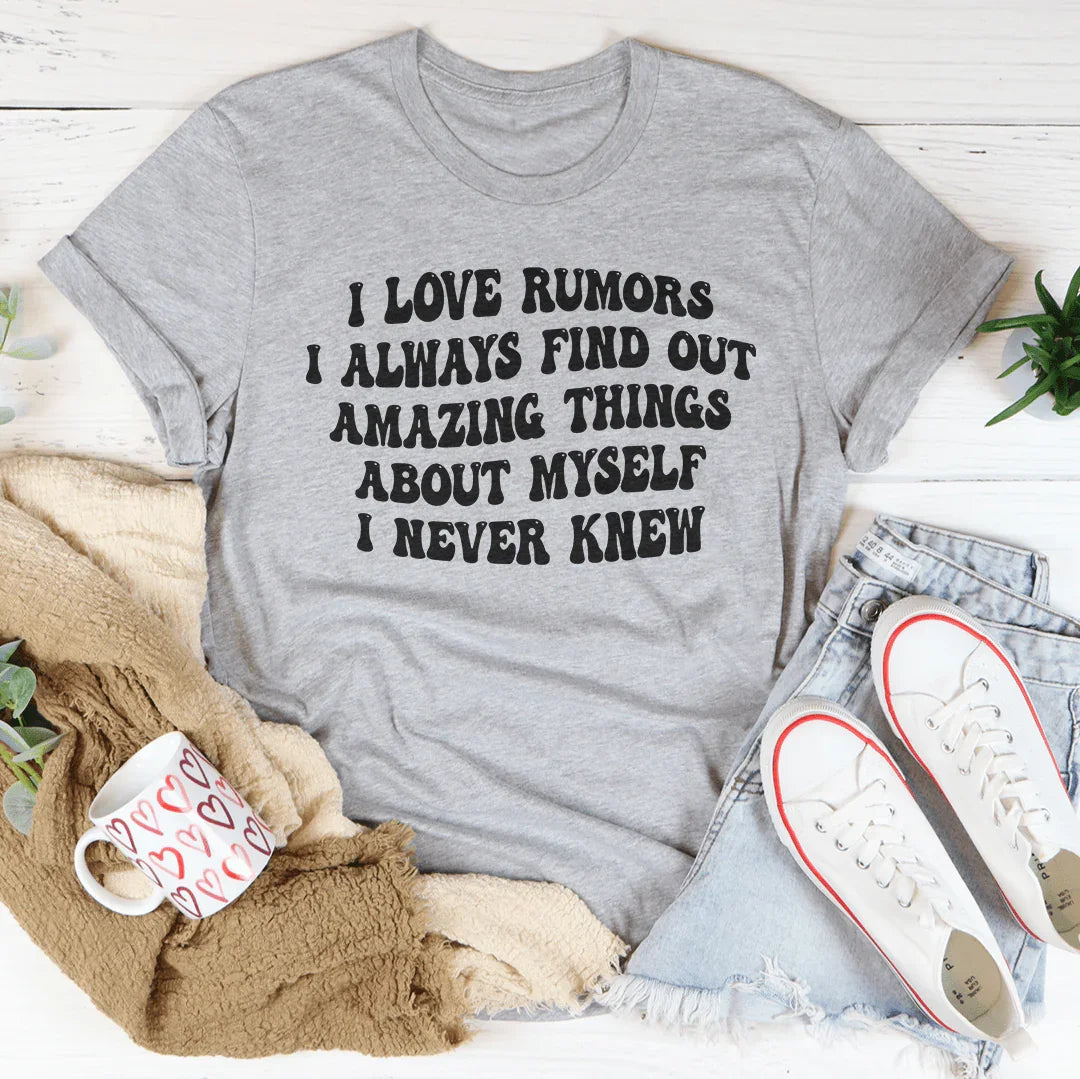 I Love Rumors Tee Peachy Sunday