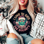 I Love To Hate The Holidays Tee Peachy Sunday