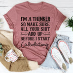 I'm A Thinker Tee Peachy Sunday