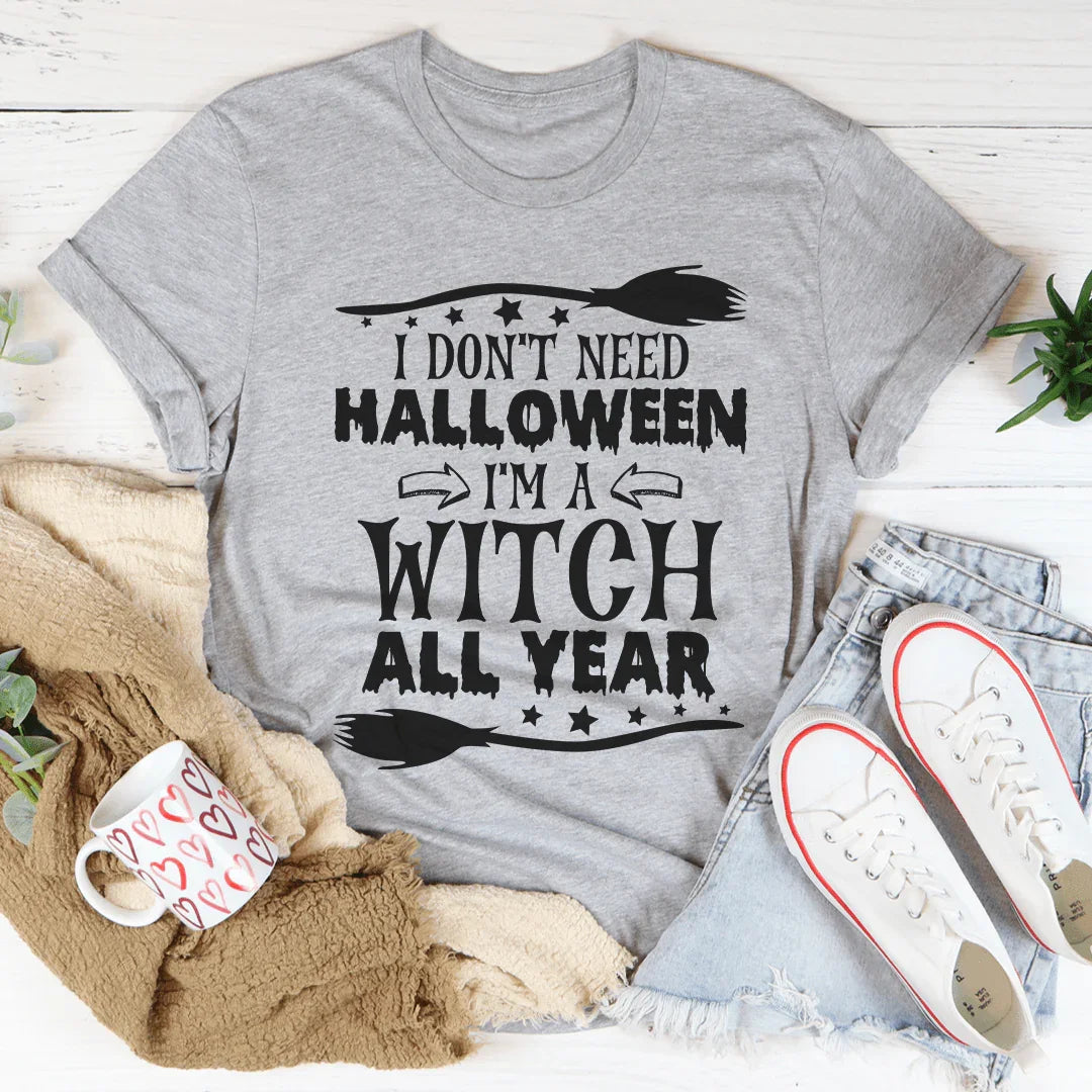 I'm A Witch All Year Tee Peachy Sunday