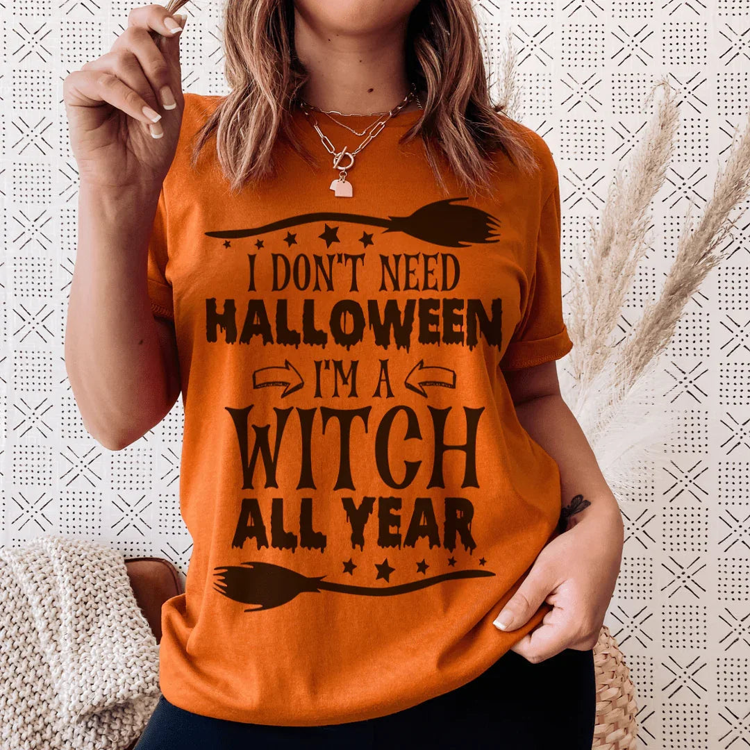 I'm A Witch All Year Tee Peachy Sunday