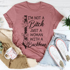 I'm A Woman With A Backbone Tee Peachy Sunday
