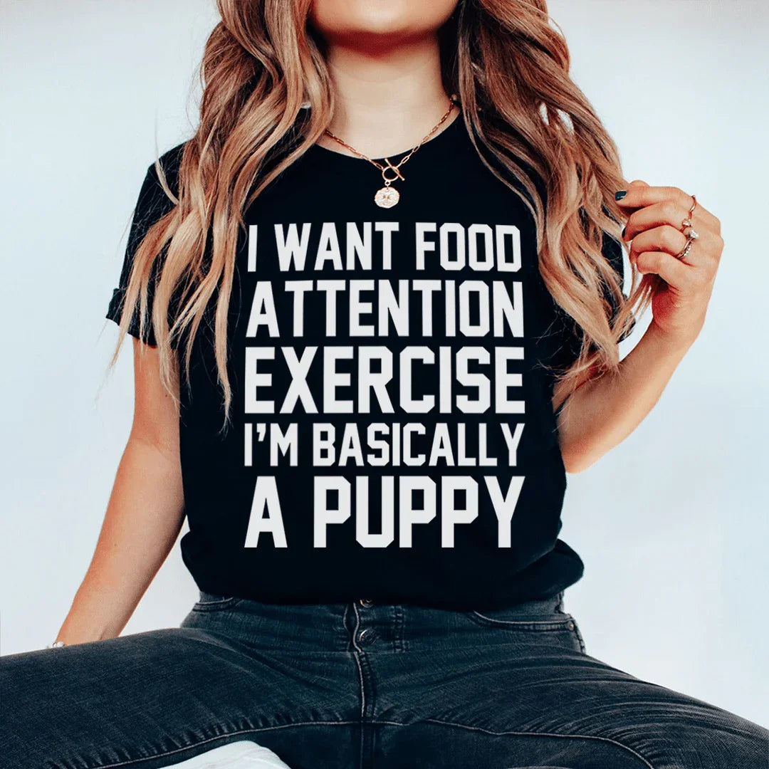 I'm Basically A Puppy Tee Peachy Sunday