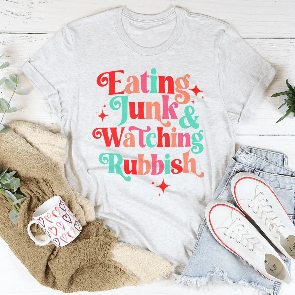 I'm Eating Junk & Watching Rubbish Tee - SJB-DIAMOND ELITES