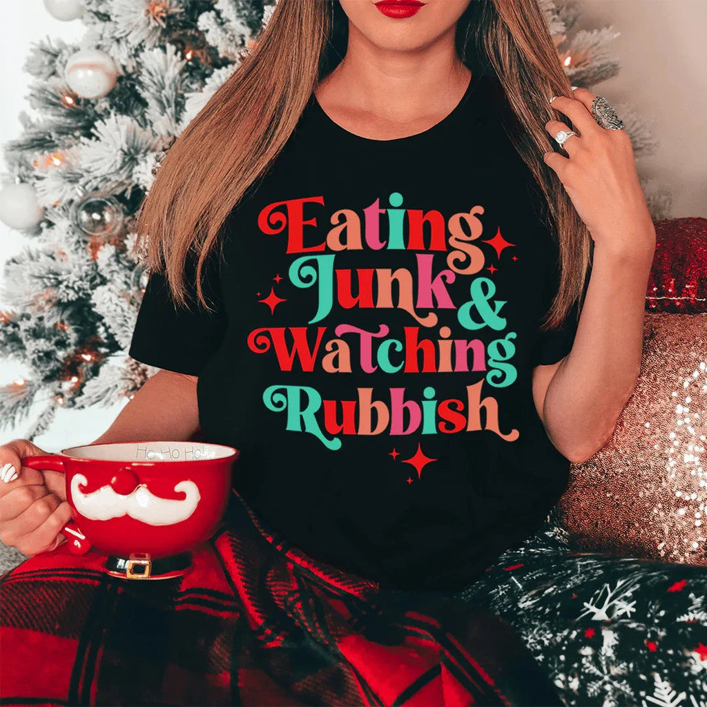 I'm Eating Junk & Watching Rubbish Tee - SJB-DIAMOND ELITES
