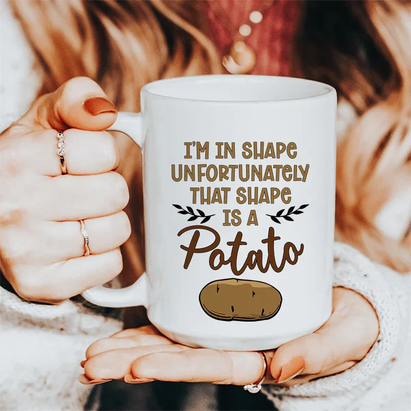 I'm In Shape Ceramic Mug 15 oz Peachy Sunday