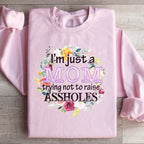 I'm Just A Mom Trying Not To Raise A holes Sweatshirt