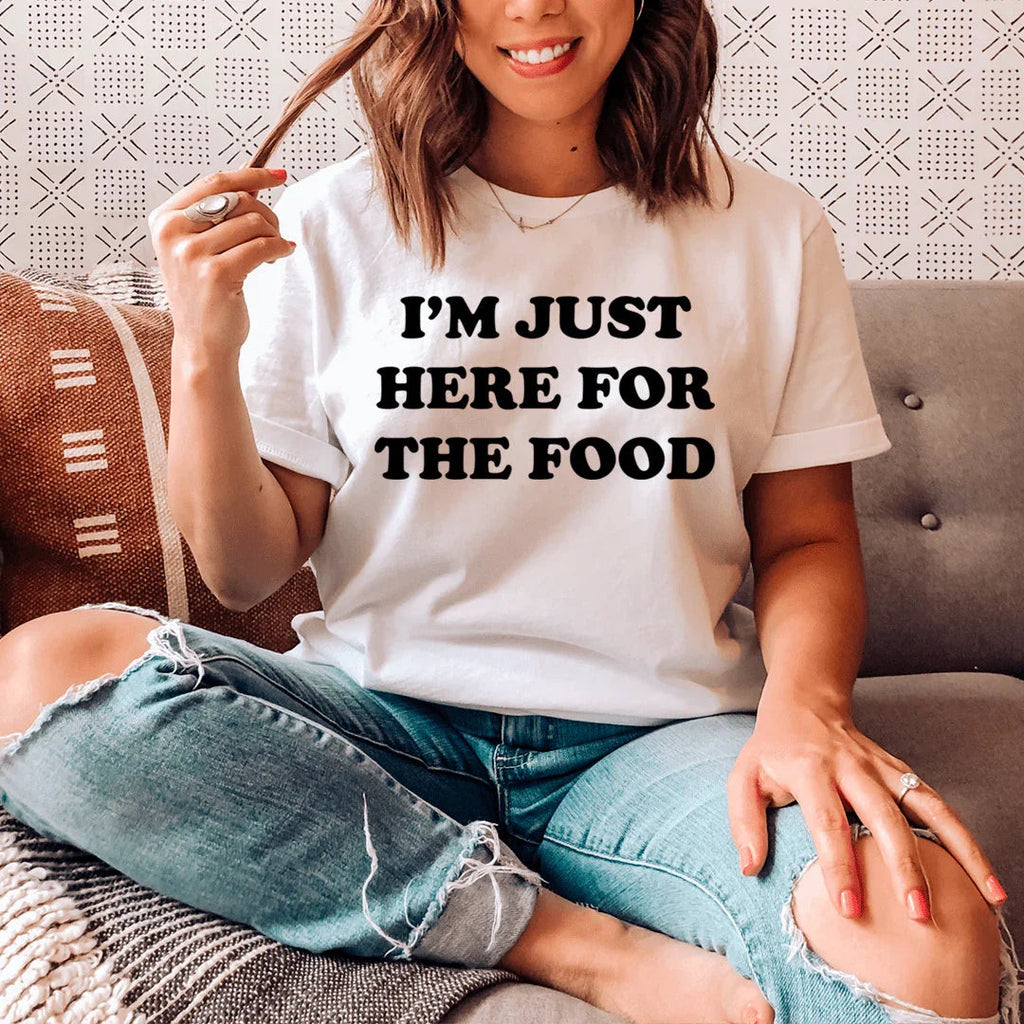 I'm Just Here For The Food Tee - SJB-DIAMOND ELITES