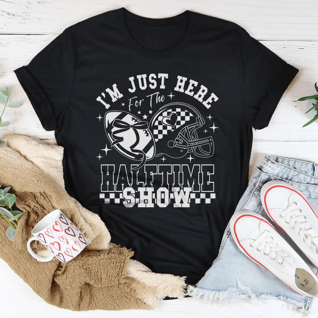 I'm Just Here For The Halftime Show Tee Peachy Sunday