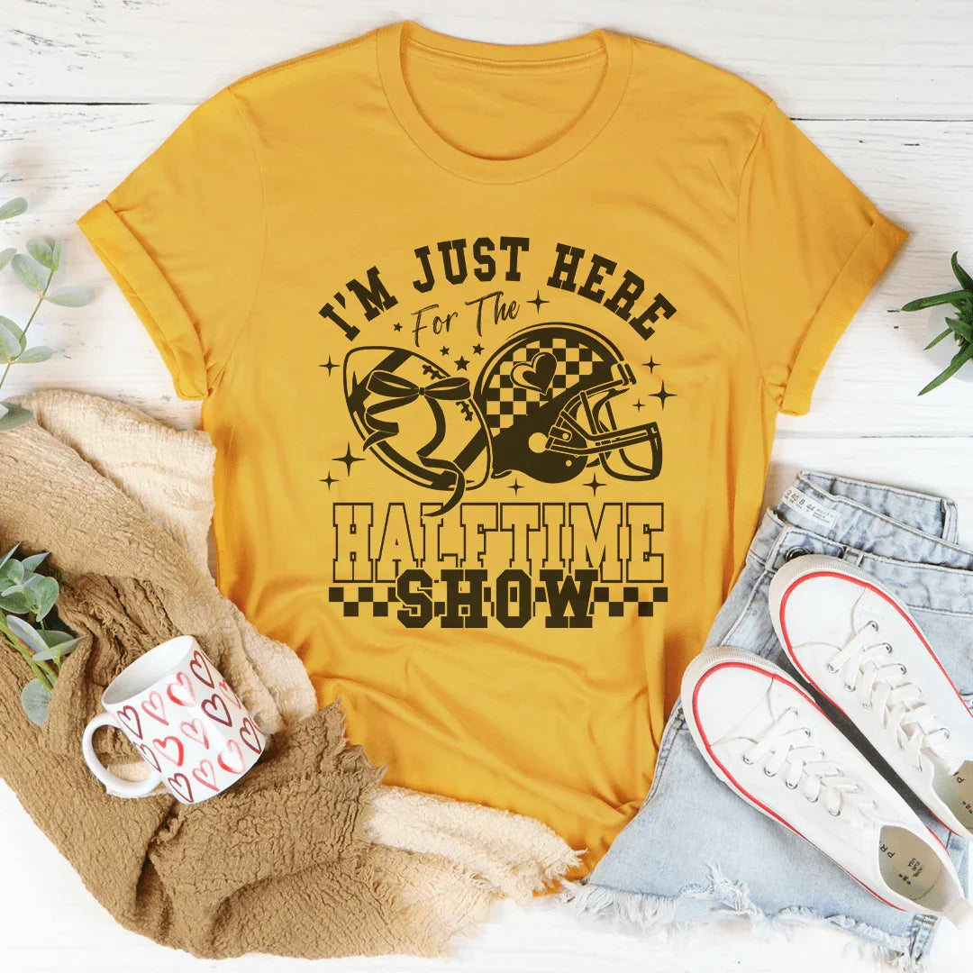 I'm Just Here For The Halftime Show Tee Peachy Sunday