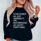 I'm Just Winging It Sweatshirt Peachy Sunday