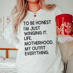 I'm Just Winging It Sweatshirt Peachy Sunday