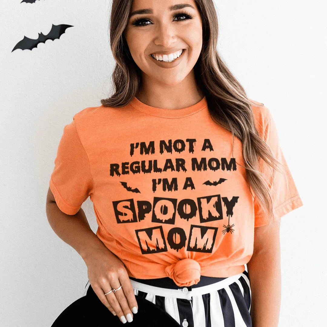 I'm Not A Regular Mom I'm A Spooky Mom Tee Peachy Sunday