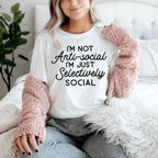 I'm Not Anti-Social Tee - SJB-DIAMOND ELITES