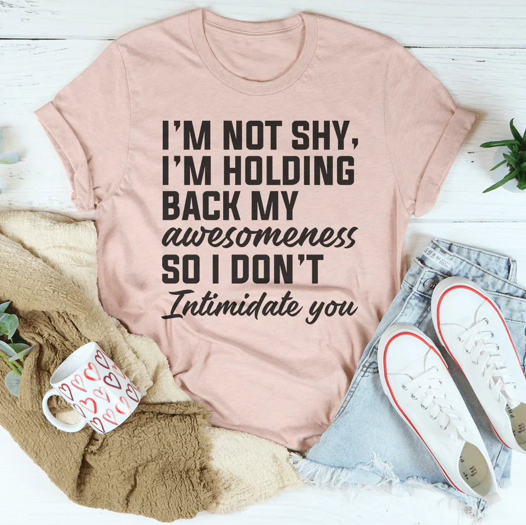 I'm Not Shy Tee Peachy Sunday
