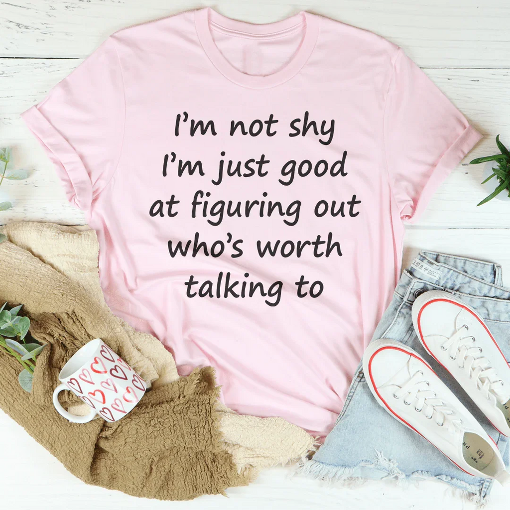 I'm Not Shy Tee Peachy Sunday
