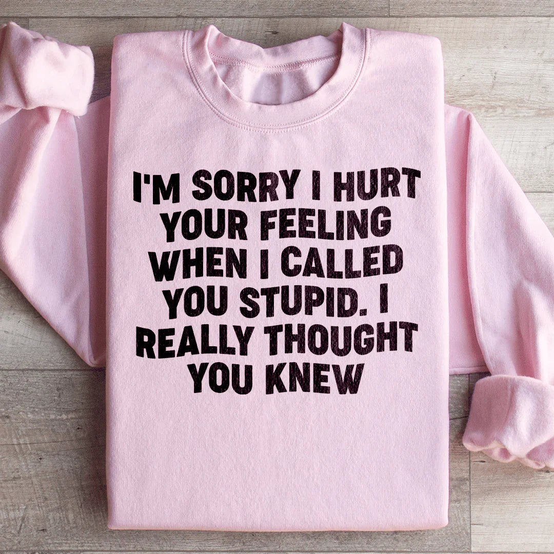 I'm Sorry I Hurt Your Feelings Sweatshirt Peachy Sunday