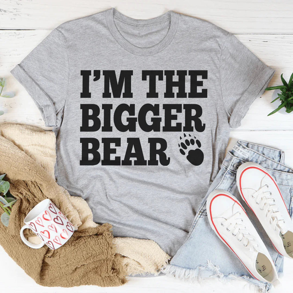 I'm The Bigger Bear Tee Peachy Sunday