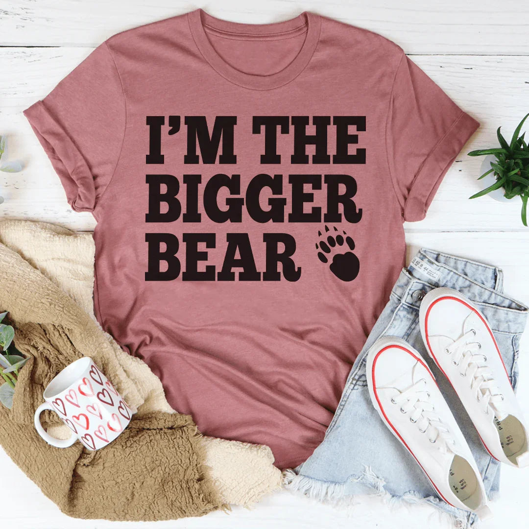 I'm The Bigger Bear Tee Peachy Sunday