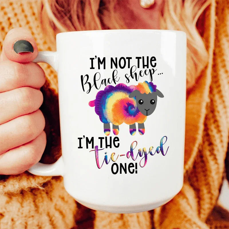 I'm The Tie-Dyed Sheep Ceramic Mug 15 oz Peachy Sunday