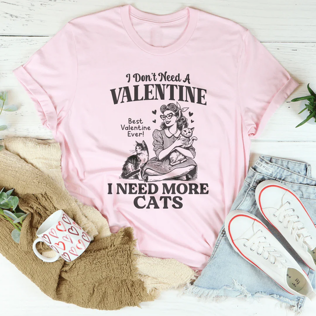 I  Need A More Cats Tee Peachy Sunday