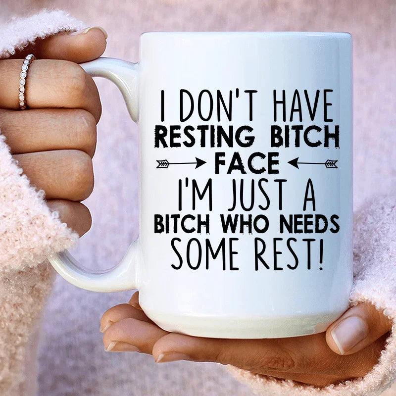 I Need Some Rest Ceramic Mug 15 oz Peachy Sunday