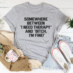 I Need Therapy Tee Peachy Sunday