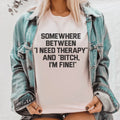 I Need Therapy Tee Peachy Sunday