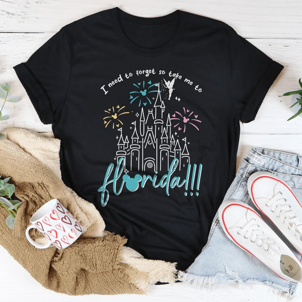 I Need To Forget So Take Me To Florida Tee Peachy Sunday