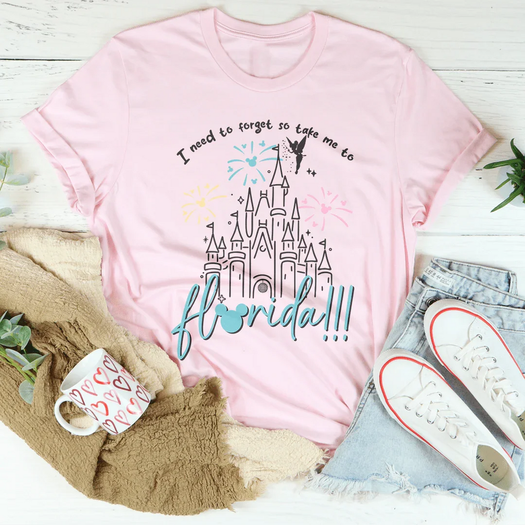I Need To Forget So Take Me To Florida Tee Peachy Sunday