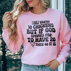 I Only Wanted 10 Chickens Tee Peachy Sunday