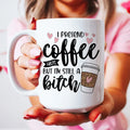 I Pretend Coffee Ceramic Mug 15 oz Peachy Sunday