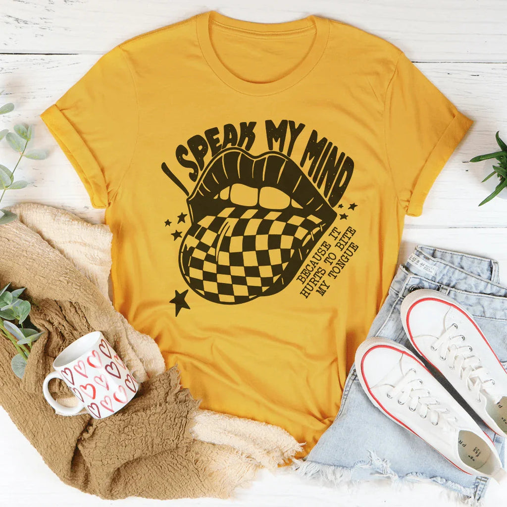 I Speak My Mind Tee Peachy Sunday