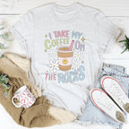 I Take My Coffee On The Rocks Tee Peachy Sunday