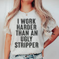 I Work Harder Tee Peachy Sunday