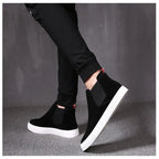 Men's High-Top Chelsea Boots - Genuine Leather Casuals Pi-Mart
